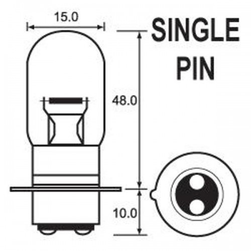 Bulb 12V 35/35 1 Pin Halogen