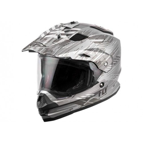 TREKKER HELMET QUANTUM MATT GREY DARK GREY BLACK