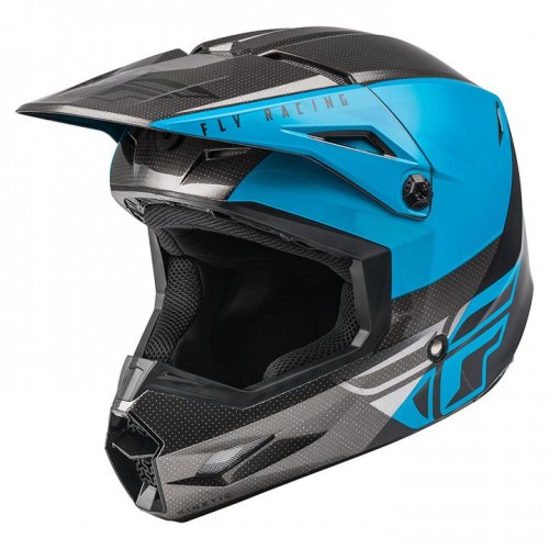 KINETIC HELMET STRAIGHT EDGE BLU GRY BLK