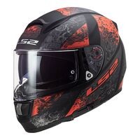 LS2 FF397 VECTOR EVO SWIPE MAT BLK/RED