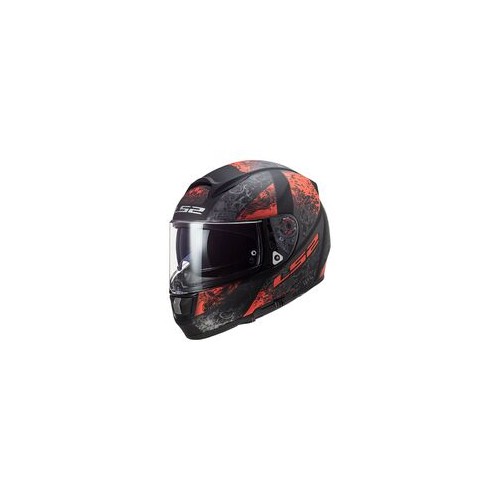 LS2 FF397 VECTOR EVO SWIPE MAT BLK/RED