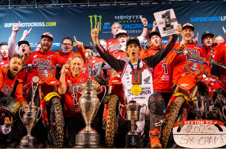J450SX Crown Fulfills Honda’s ’23 AMA SX Championship Sweep
