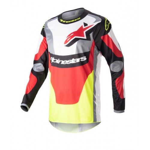 2023 FLUID AGENT JERSEY I BLACK MARS RED YELLOWFLURO